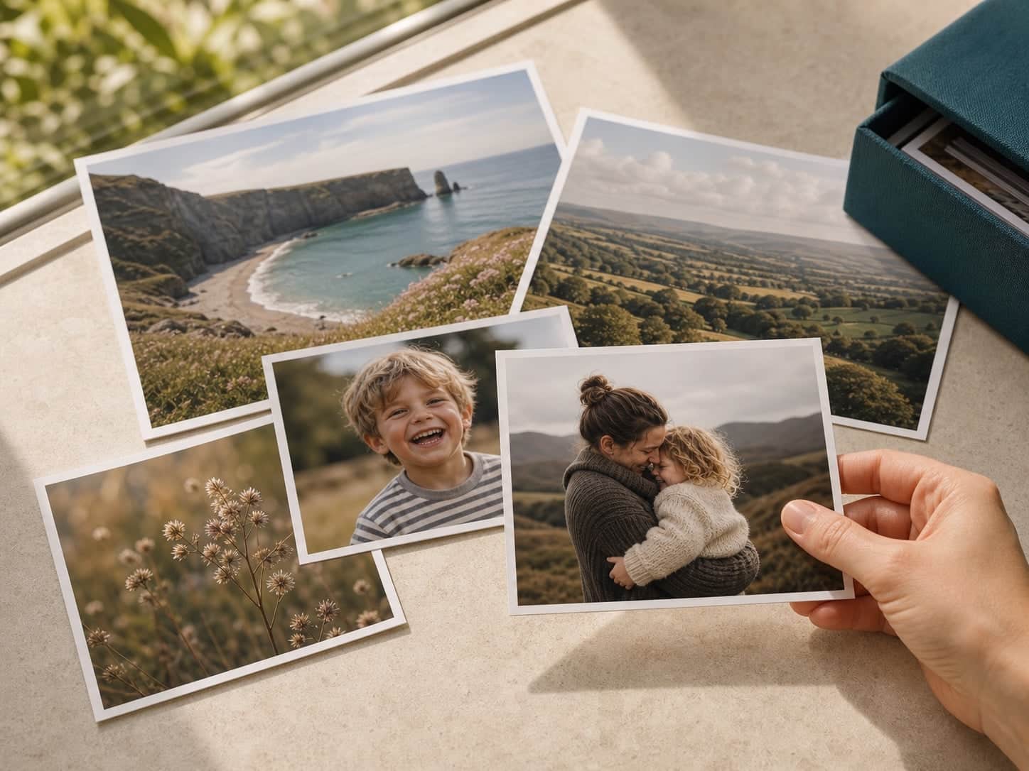 Classic Prints shown as finished photo prints