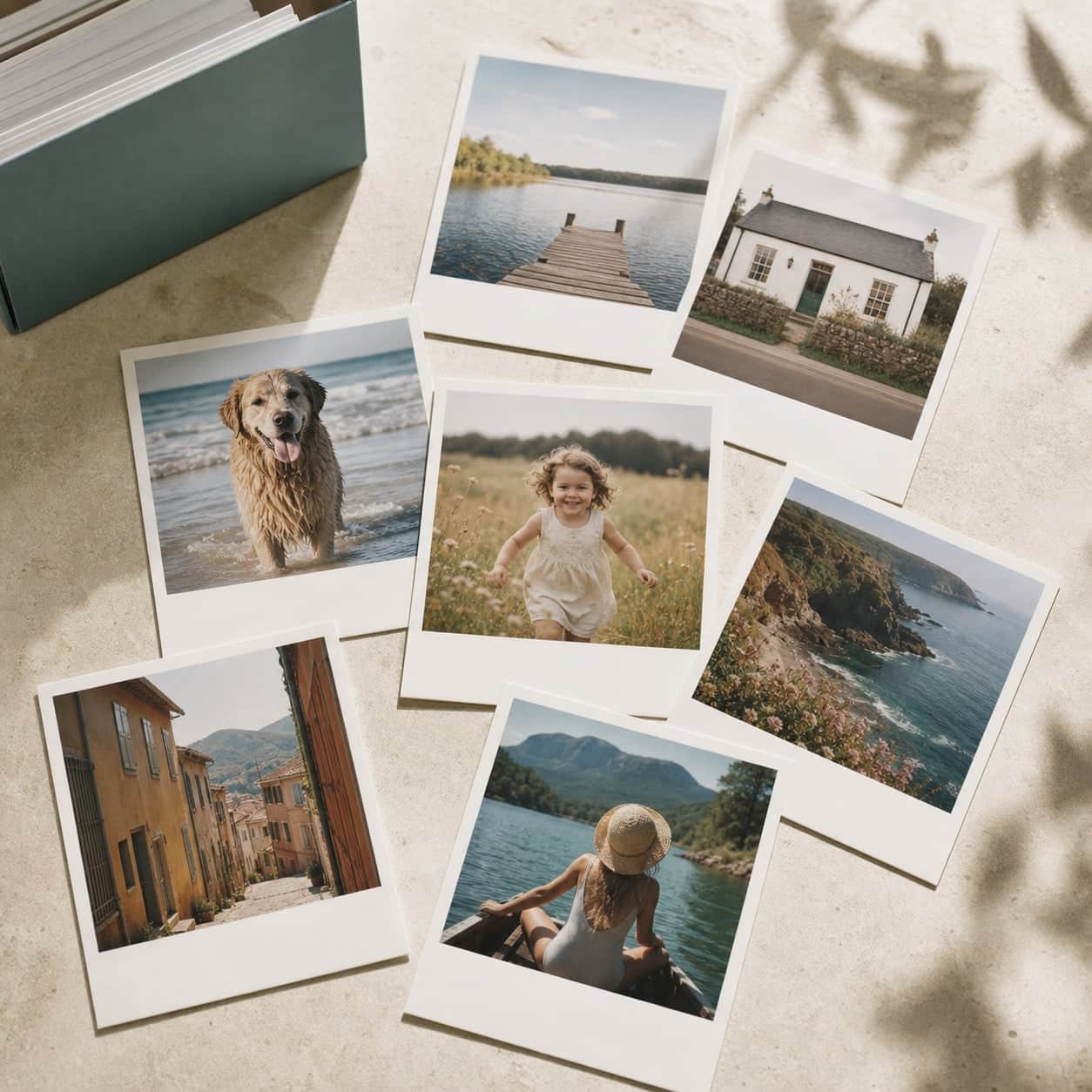Retro Prints shown as finished photo prints
