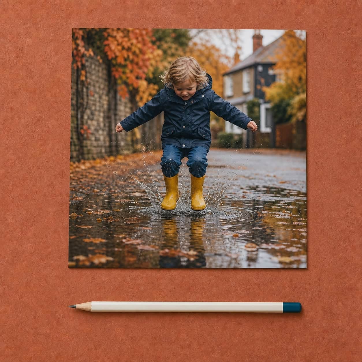 Modern Squares shown as finished photo prints