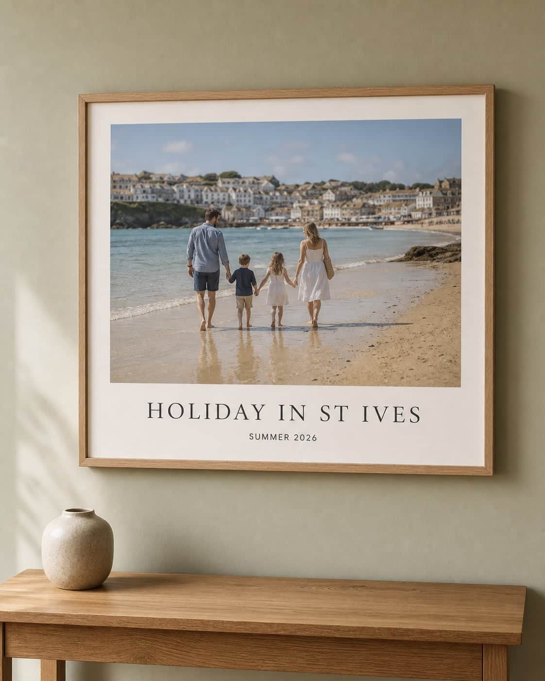 Text Prints shown as finished photo prints