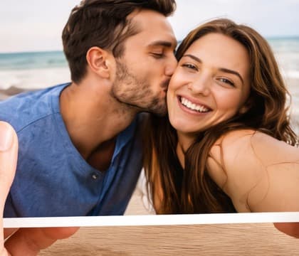 Couple photo used in a Text Prints mockup