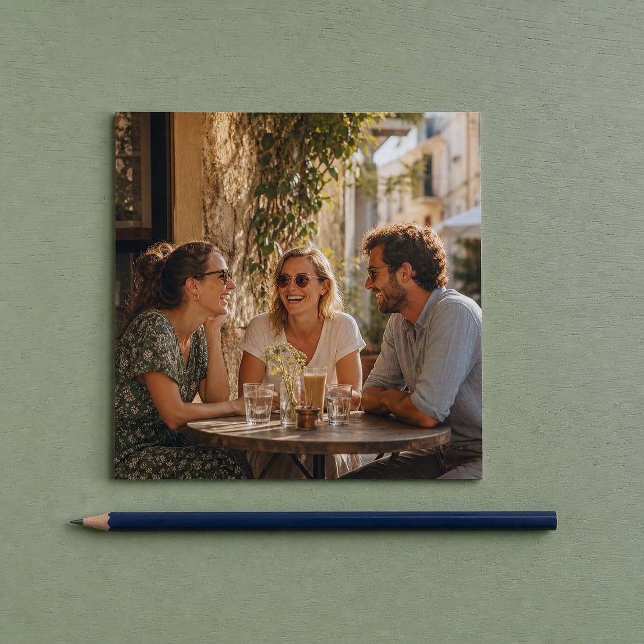 6x6 Photo Prints shown as a finished product